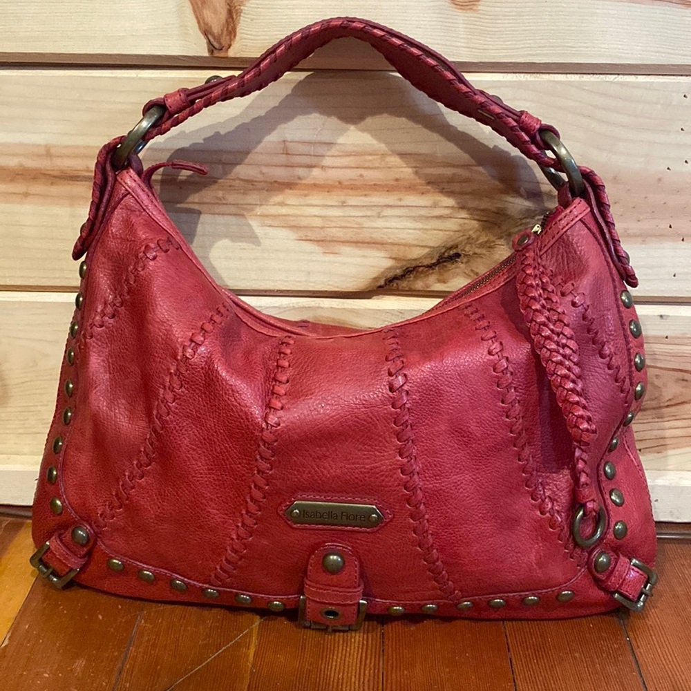 Isabella fiore red bag with grommets